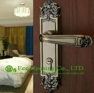 China Mortise lock for timber door,Interior Door Locks factory,Antique Brass finish,Bedroom lock for sale