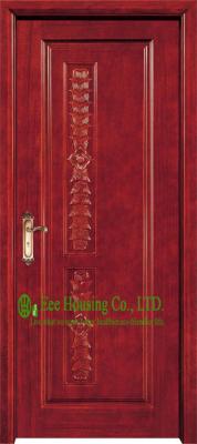 China Lacquer Finish 40mm Solid Timber Entry Door For Apartment, Outward Opening External Door for sale