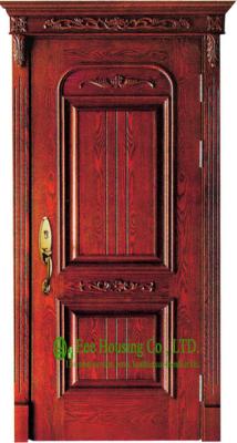 China Lacquer Finish 40mm Solid Timber Entry Door For Apartment, Outward Opening External Door for sale