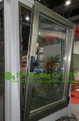 China Clear Glass Aluminum Alloy Tilt & Turn Windows For Apartment, White Color Frame windows for sale