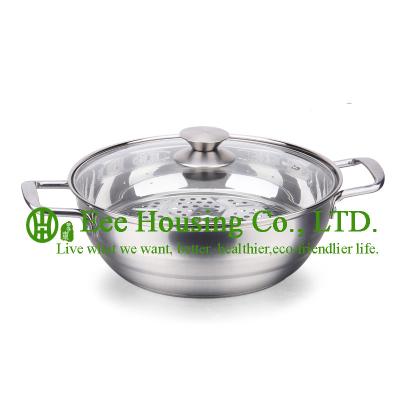 China Stainless steel cookware/induction cooking pot / steamer pot/soup/mini pot kitchen for sale