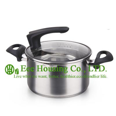 China Stainless steel cookware/induction cooking pot / steamer pot/soup/mini pot kitchen for sale