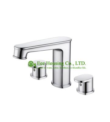 China basin faucet,brass three-hole basin mixer,bathroom faucet,chrome finished,bathroom accessories for sale