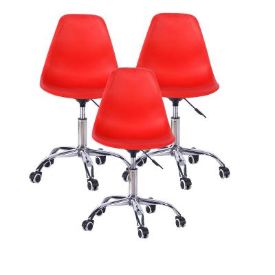 China (Height)Adjustable Hot Sale On The Line Mid-Back Swivel Chair Price Black Tulip Office Chair Computer Desk Chair for sale