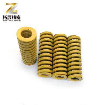 China JIS Coil With Color Flat Wire Die Spring With Material 65Mn for sale