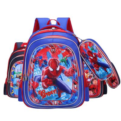 China Boy Spiderman Anti-theft School Bag For Children 3D Cartoon Boy Bag Waterproof School Bags for sale