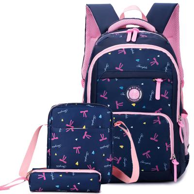 China Anti-theft new arrival hot sale 3 in 1 set with pencil case and handbag space schoolbag for primary kids for sale