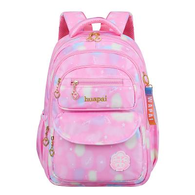 China Cute 17.5 inch Anti-theft Stress Reduction Schoolbag Backpack with Gradually Color Changing Material for Primary High School Girls for sale