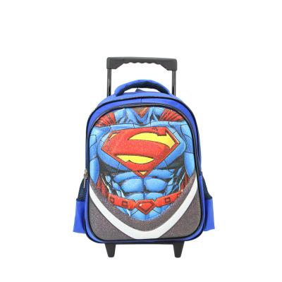 China 3D Anti-theft Cartoon Kids School Trolley Bag Lovely Girl Bags Bookbag for sale