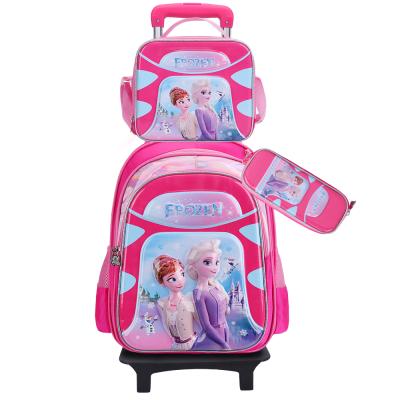 China 2022 New 3d Cartoon Anti-theft School Trolley Bags Spiderman With Wheels for sale