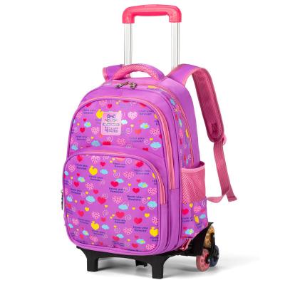 China Anti Theft Detachable Children Trolley School Backpacks For Student Wheeled Backpack for sale