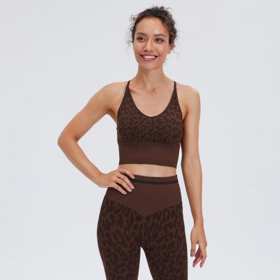 China Wholesale Breathable Animal Print Admiral Yoga Wear Set Women Sport Yoga Set for sale