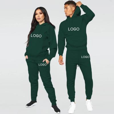 China Fall 2021 Unisex Sweatpants Breathable And Jogging Custom Hoodies Two Piece Hoodie Tracksuits for sale