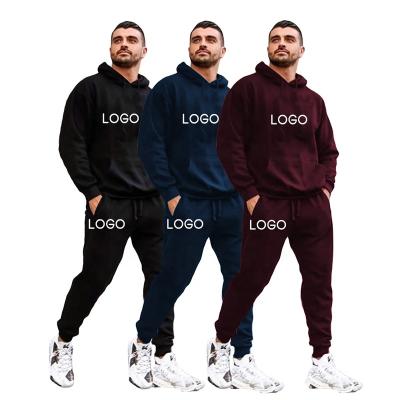 China Wholesale Breathable Gym Unisex Cotton Set Hoodie Suits Jogging Custom Embroidered Logo for sale