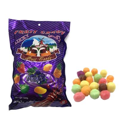 China New Various Flavors Natural Multicolor Ball Fruit Assorted Hard Candy for sale