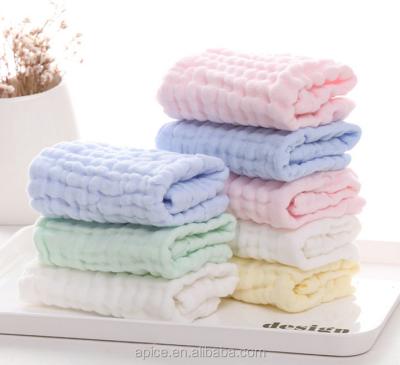 China Hot Sale QUICK DRY Organic Cotton Baby Soft Muslin Washcloth for sale