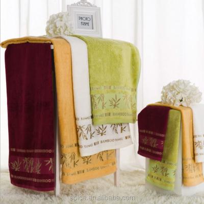 China Solid Color Bamboo Fiber QUICK DRY Antibacterial Towel for sale