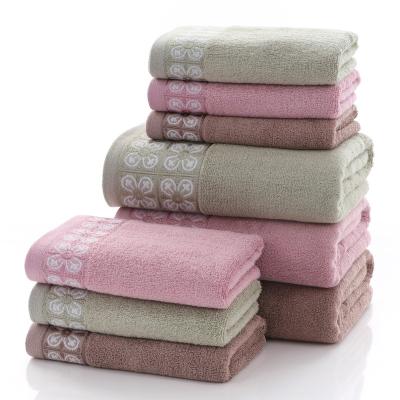 China Wholesale 100% Cotton Fabric Yard Face QUICK DRY Hand Towels Set For Home for sale