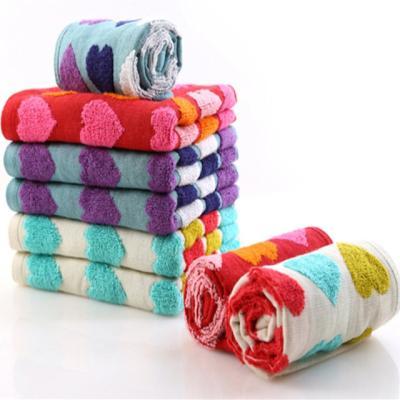 China 2017 QUICK DRY Hot Selling Jacquard Yarn Dyed Face Towel for sale