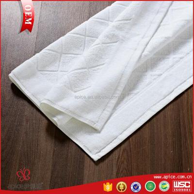 China Standard High Quality Sustainable Size 50*80cm Cotton White Bath Mat for sale