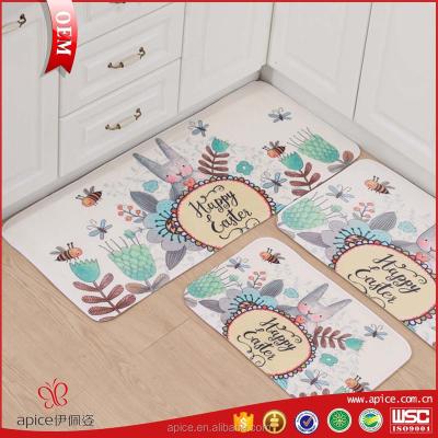 China Sustainable Shag Rug Bathroom Set Polyester Carpet Cover / Bath Mat Set 3pcs for sale