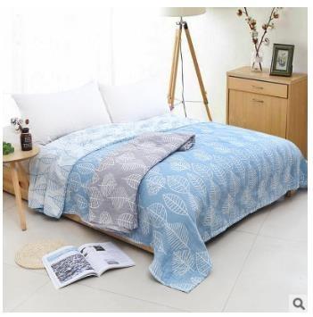 China QUICK DRY 100% Cotton Terry Cloth Bed Blanket Four-Layer Gauze Towel Blanket for sale