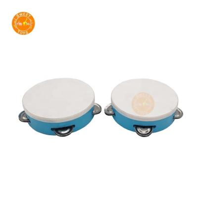 China Professional eco-friendly supplier customized wooden basque drum, wooden musical instrument drum music toy for sale