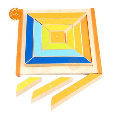 China Cartoon Toy Wooden Puzzle Toy For IQ Brain Training Early Educational Toys Wooden Geometric Toy For Kids for sale