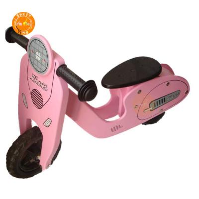 China Popular Kids Wooden Walking Bike Eco-friendly And No Pedal Kids Wooden Balance Bike For Children's Balance Training for sale