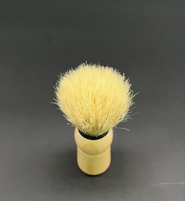 China Shaving Brush Relax Custom High Quality Wood With Resin Pig Hair Shaving Brush Handle for sale