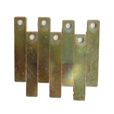 China Apartment ; Leaf ; Wholesale Plate Customized Carbon Steel Battery Contact Clips Flat Leaf Spring Supplier for sale