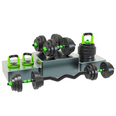 China Dumbbell Factory Direct Sale Plated Cheap Adjustable Dumbbell Barbell Set 40kg For Sale for sale