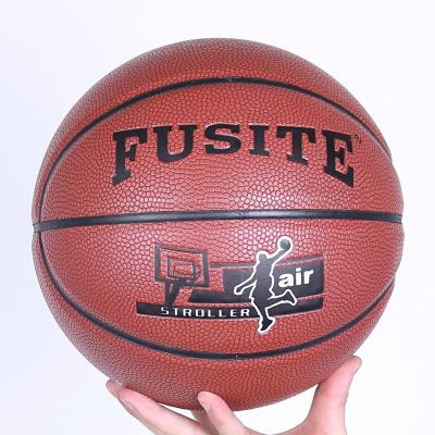 China Team Sports Factory Wholesale 4 5 6 7 PU Basketball For Student Training Match Custom Logo for sale