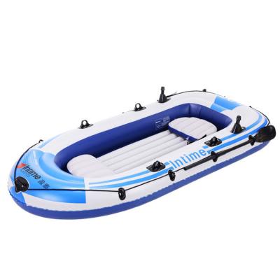 China Popular PVC Factory Wholesale Water Sport Rowing Boats PVC Drifting Inflatable Fishing Boat Fishing Kayak for sale