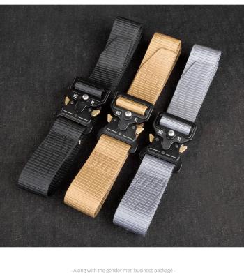 China High Strength Nylon Tactical Cloth Belt Men Military Belt With Cobra Buckle for sale