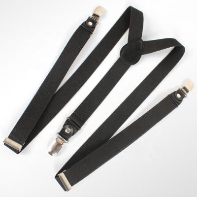 China Fashionable men's pants ties elastic adult non-slip suspenders men and women western trouser strap clip for men for sale