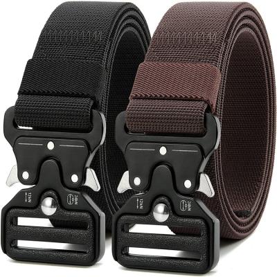 China High Strength Military Outdoor Tactical Breathable Waist Belt Breathable Web Army Web Cloth Nylon Belt for sale