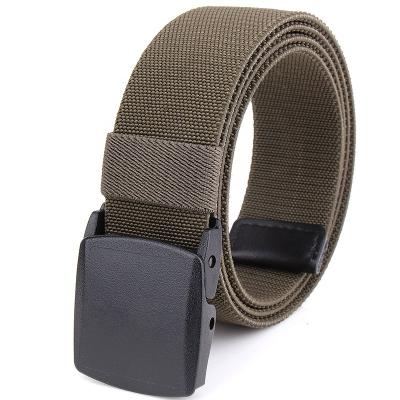 China High Strength Men's Polyester Stretch Belt Woven Belt Canvas Nylon Elastic Belt for sale