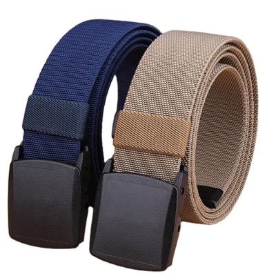 China High Strength Tactical Belt Woven Belt Mens Stretch Polyester Canvas Nylon Elastic Belt for sale