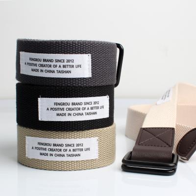 China Comfortable French Fashion Polyester Canvas Belt Supplier Chinese Canvas Belt Supplier for sale