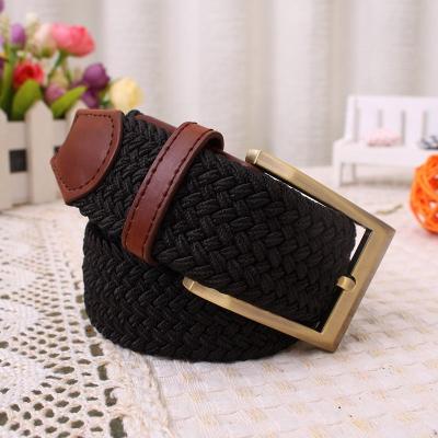 China New Design High Strength Needle Braided Canvas Woven Elastic Belts For Men/Women/Junior for sale