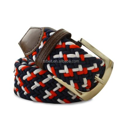 China Good Quality Fabric Woven Braided Elastic Belts Eco-friendly Stretch Canvas Belt Strap For Leisure Jeans Belt for sale