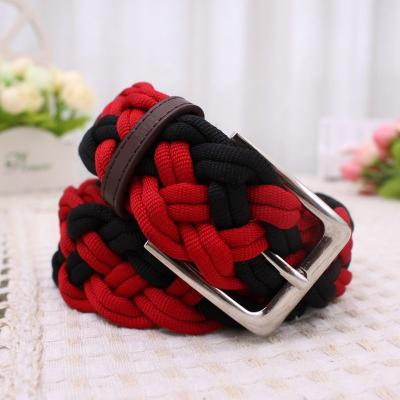 China Fashion Outdoor Women Elastic Belt With Metal Buckle for sale