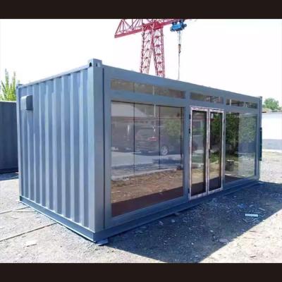 China Standard Single Story Container Homes Constructed With Laminate Flooring PVC Ceiling And Rock Wool Insulation for sale