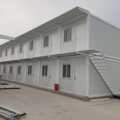 China Beveiliging Stalen deur Tweede hand Tweede verdieping Containerhuis met dubbele structuur Te koop