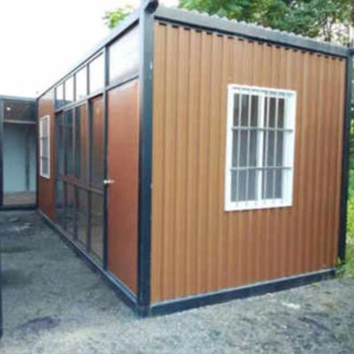 China Single Room Branding Floor Standing Light Box Container House For Exhibition for sale