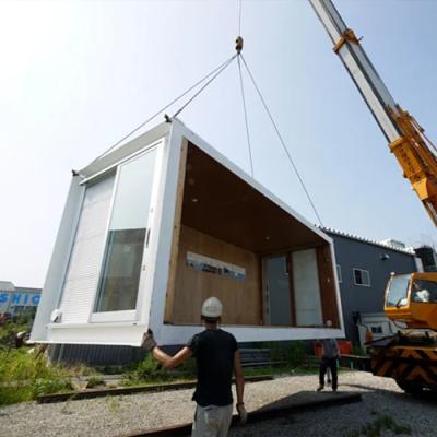 China Galvanized Top Frame  Collapsible Container House With Glass Wool Wallboard for sale