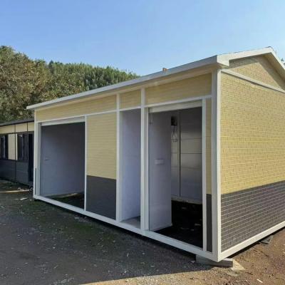 China Aluminium schuifvenster en 2,5 mm muur eenverdieping container huizen aanpasbaar met interieur Te koop