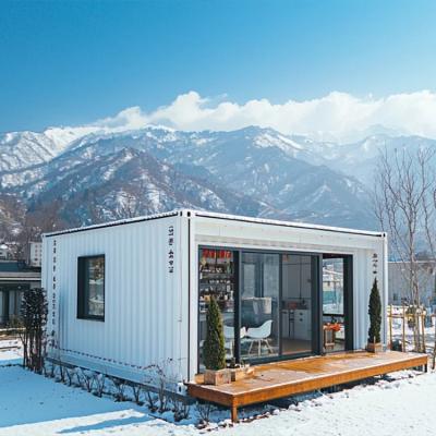 China Gemakkelijk en snel monteren Eén verdieping Container Huizen Interieur 3D Model Voor wonen / kantoor / opslagbehoeften Te koop