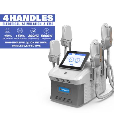중국 첨단 EMS 지방 감소 기계와 광전압 펄스 4 손잡이 함께 작동 판매용
